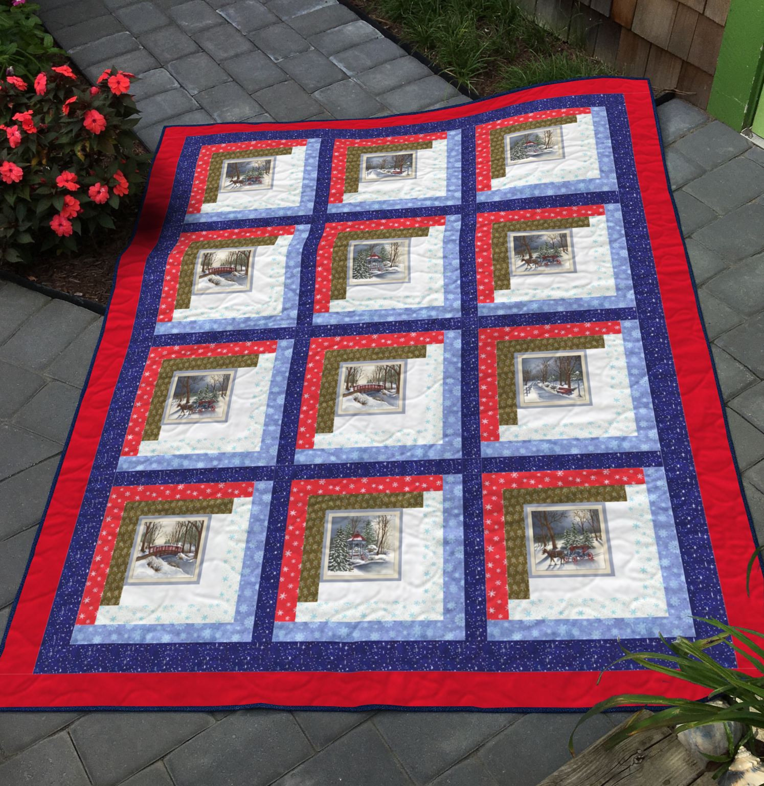 Winter Cabin Quilt