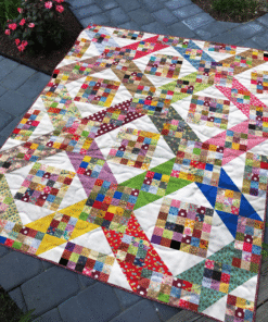 Garden of Scrappy Stars Quilt Pattern