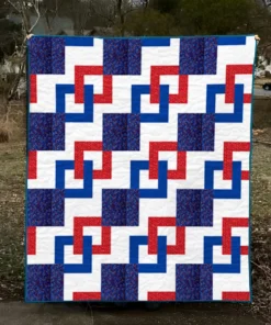 Interlocking Paths Quilt Pattern
