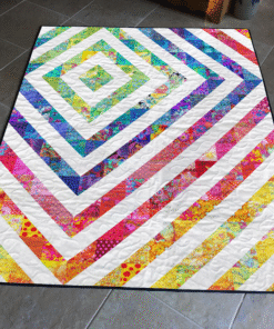 Prismatic Ripple Quilt Pattern