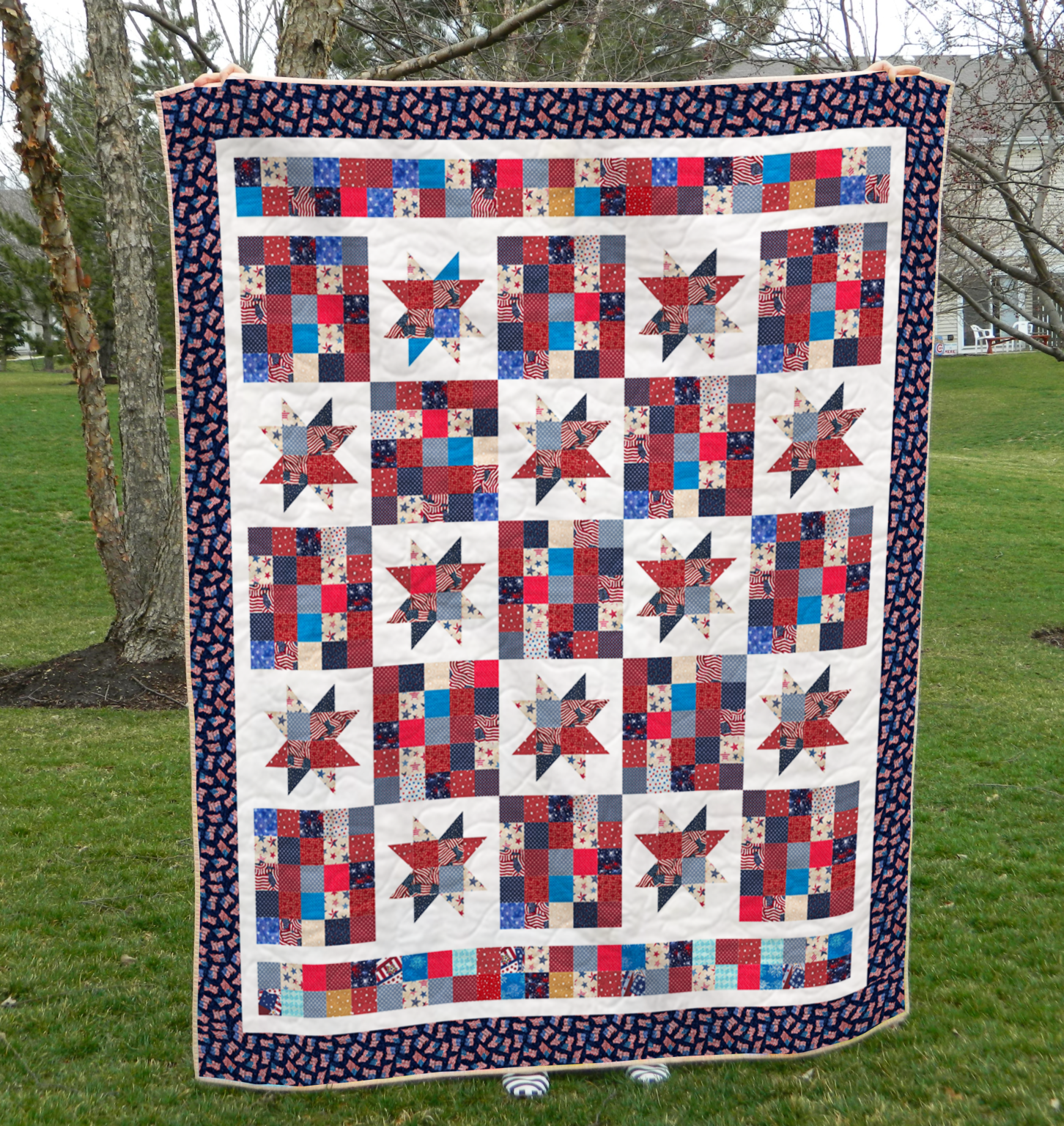 Star-Spangled Stitches Quilt Pattern