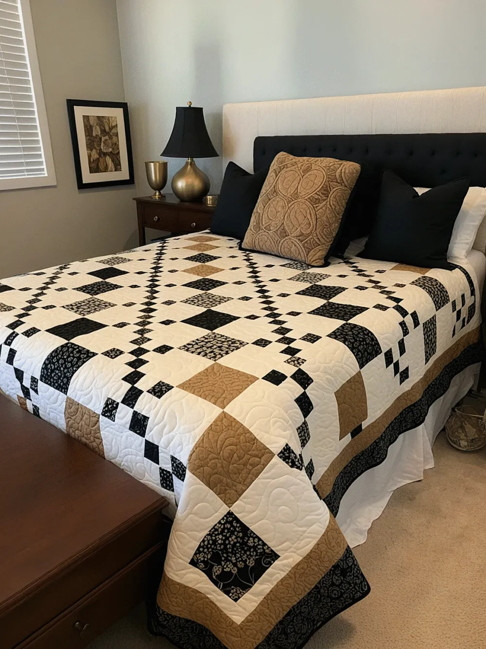 Golden Lattice Quilt Pattern - Image 2
