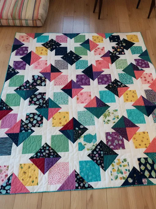 Dancing Diamonds Quilt Pattern