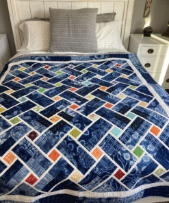 Indigo Lattice Quilt Pattern